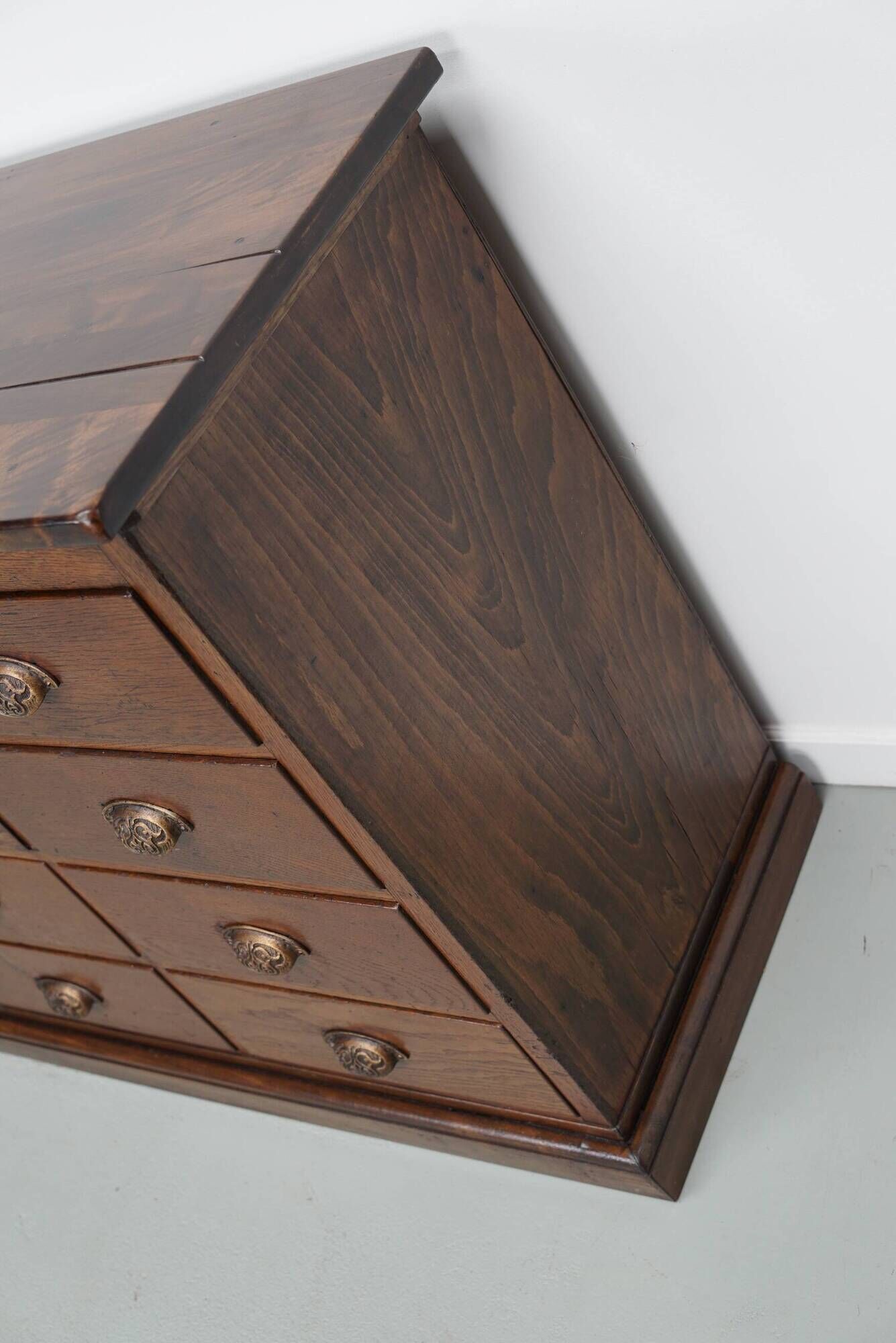 Vintage Dutch Oak Apothecary / Shop Cabinet, 1940s