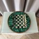 Malachite Small Chessboard Set