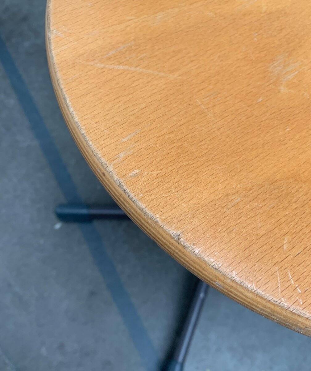 Vintage German industrial workshop stools, set of 3