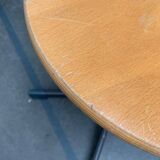 Vintage German industrial workshop stools, set of 3