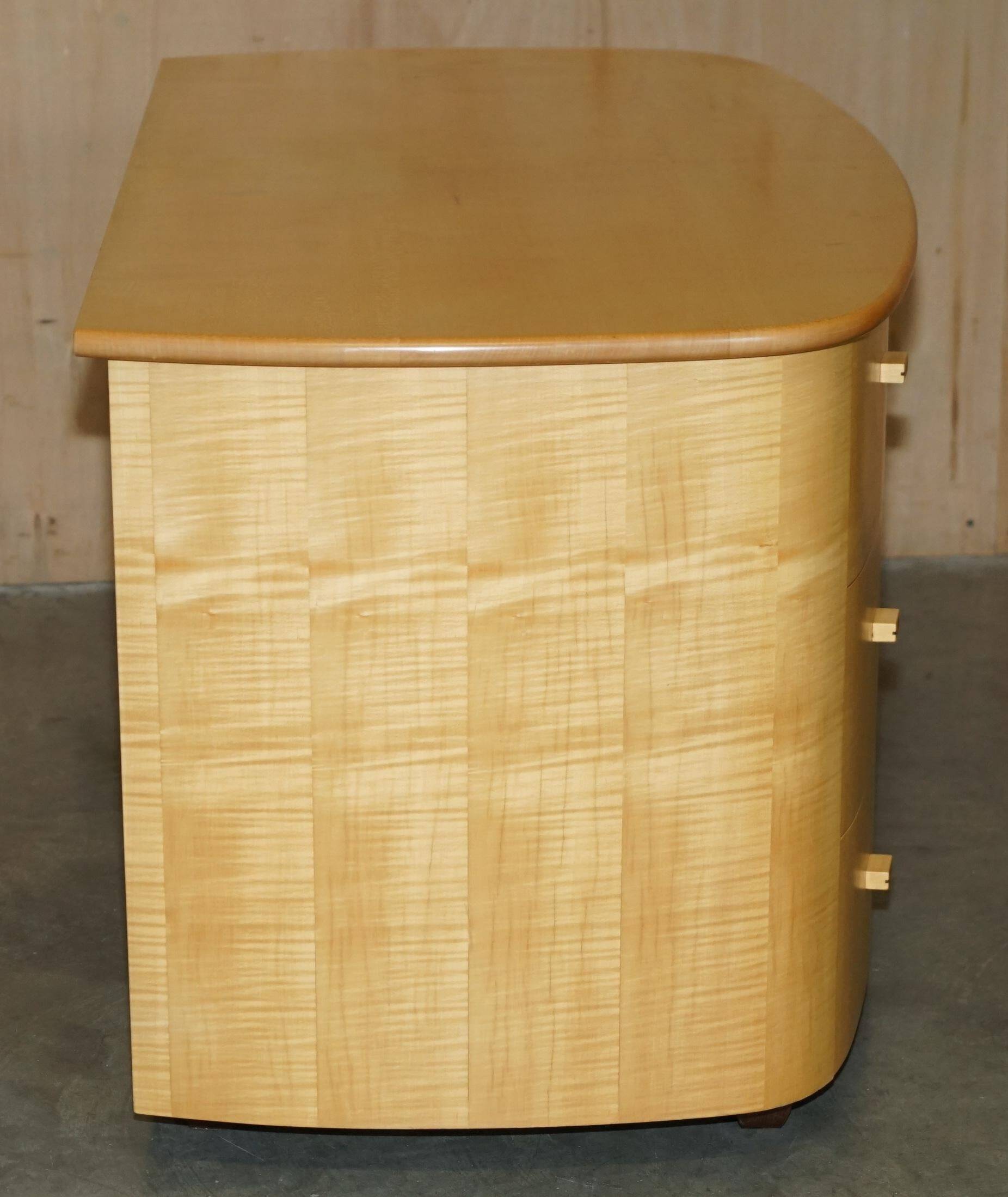 Baxter & Lee birch commode and side tables - Art Deco