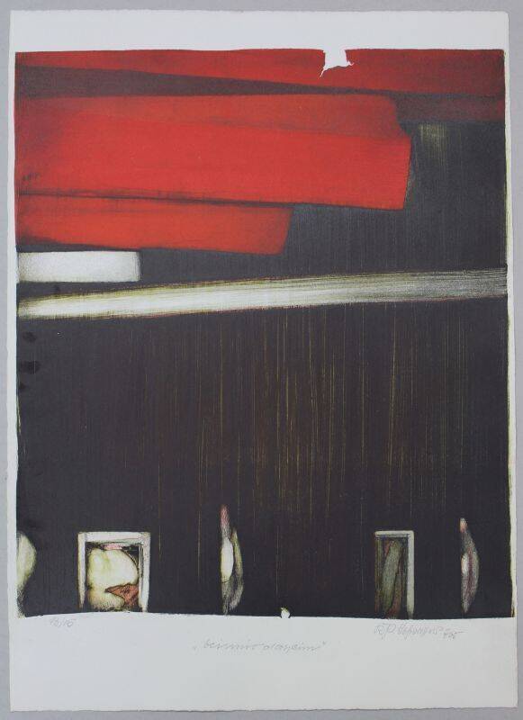 Kurt Paul Lohwasser, lithograph, 1968