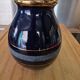 Small Art Deco Cobalt Blue Vase Gold Signed JEB Circa 30/50
