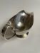 Silver metal sauce boat