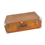 Old wooden suitcase