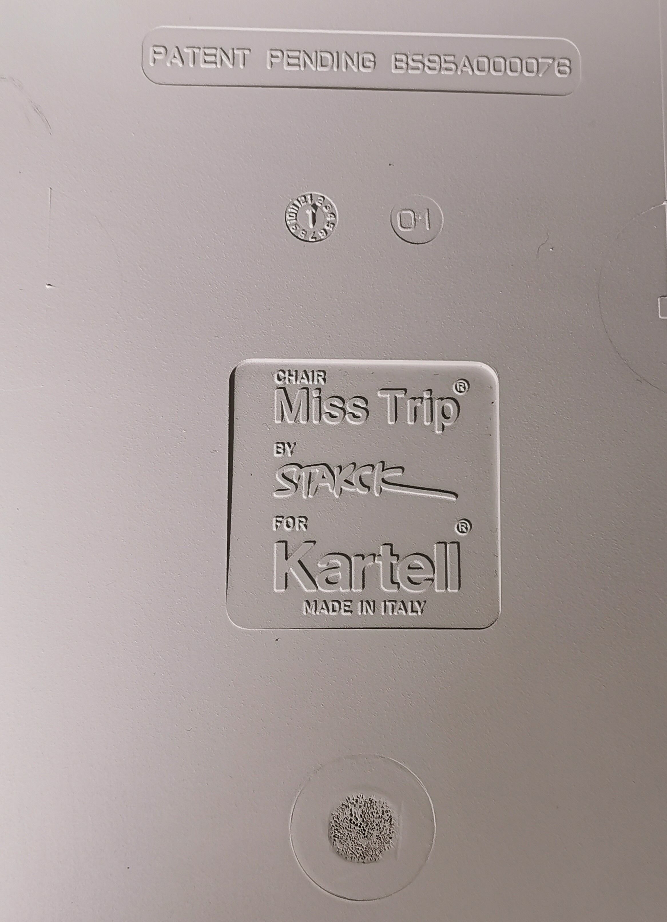 Set of 4 Miss Trip chairs by Philippe Starck for Kartell 1990