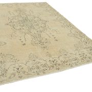 Tapis beige anatolien unique tissé à la main 212 cm x 300 cm