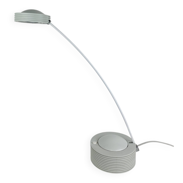 Lampe de bureau Lugano d'E Lite, blanche, style memphis