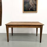 Restored pine farmhouse table