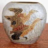 Vase cloisonné laiton 1900