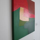 Abstract coloured canvas "Rhapsody" 80x80cm