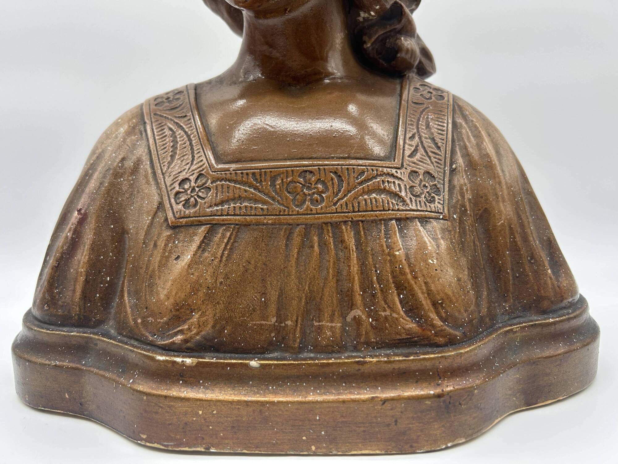 Art Nouveau bust by Gustave Van Vaerenbergh