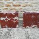 Table basse en marbre rouge