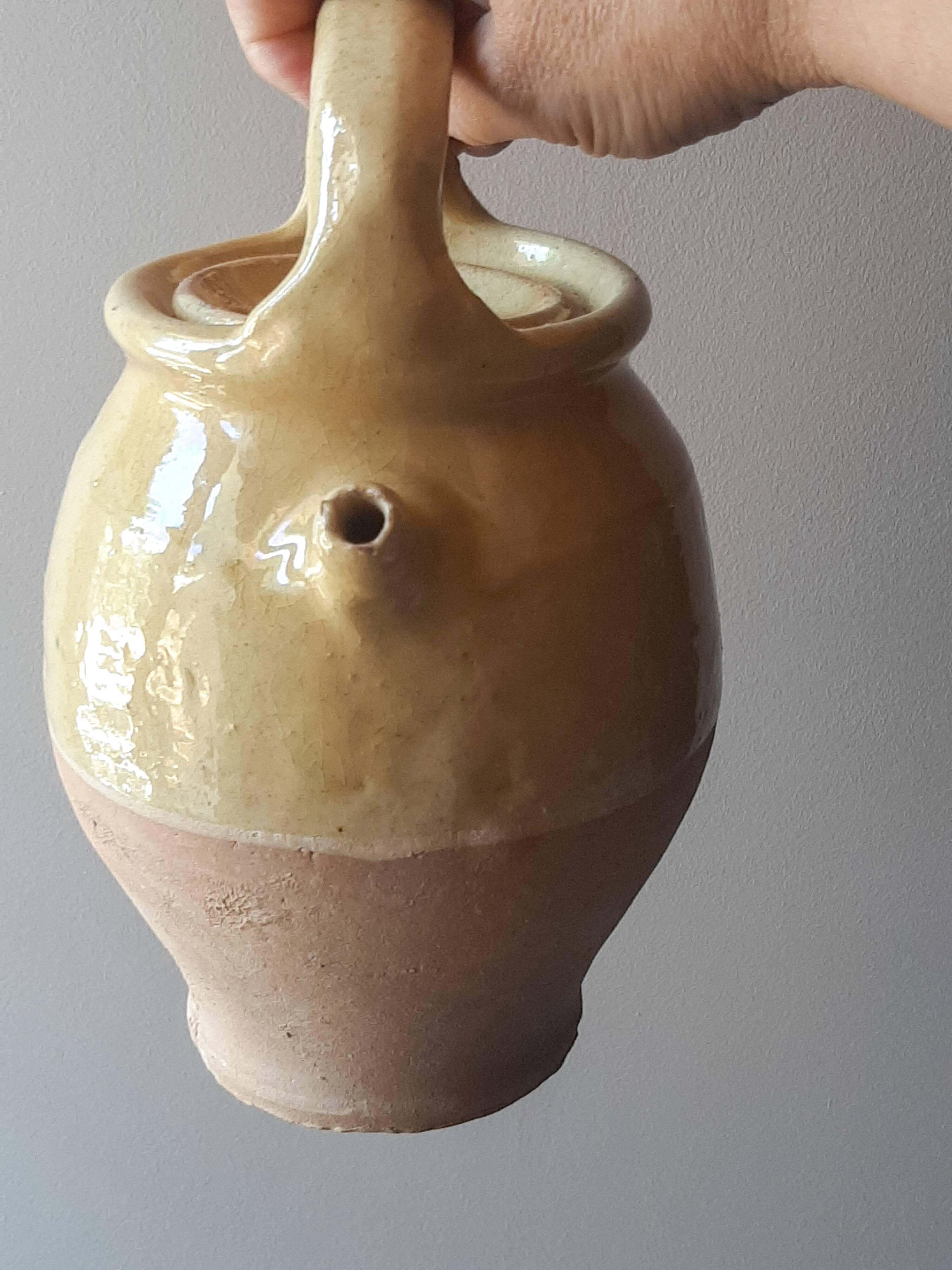 Yellow terracotta crockery