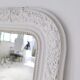 White lacquered wood mirror