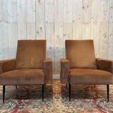 Pair of vintage 1950/1960 armchairs