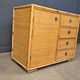 Wicker and bamboo cabinet by Dal Vera, 1970s
