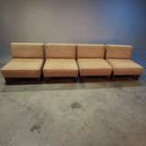 Set of 4 Aquilon chairs by Pierre Guariche.