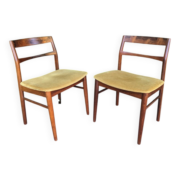 Paire de chaises Henning Kjaernulf par Mobelfabrik