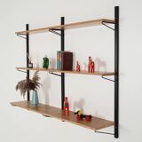 Oak shelving unit, Danish design, 1970s, production: Denmark