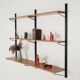 Oak shelving unit, Danish design, 1970s, production: Denmark