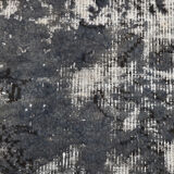 Gray & blue tones distressed carpet 285x187cm