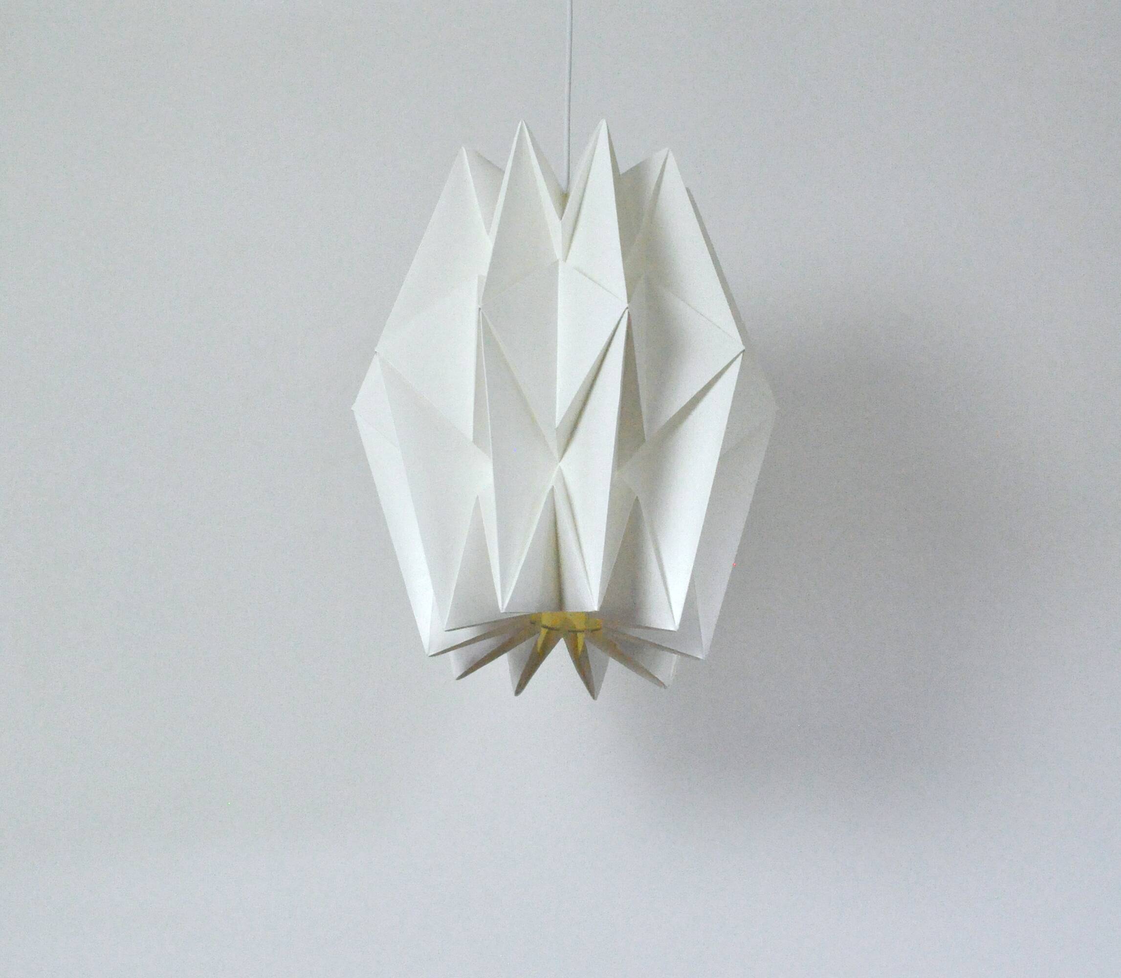 Large Le Klint hand-pleated hanging lamp by Peter Hvidt & Orla Mølgaard-Nielsen