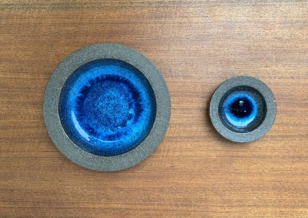 Vintage ceramic bowls from the Danish studio Michael Andersen, Bornholm, 1960s, set of 2.