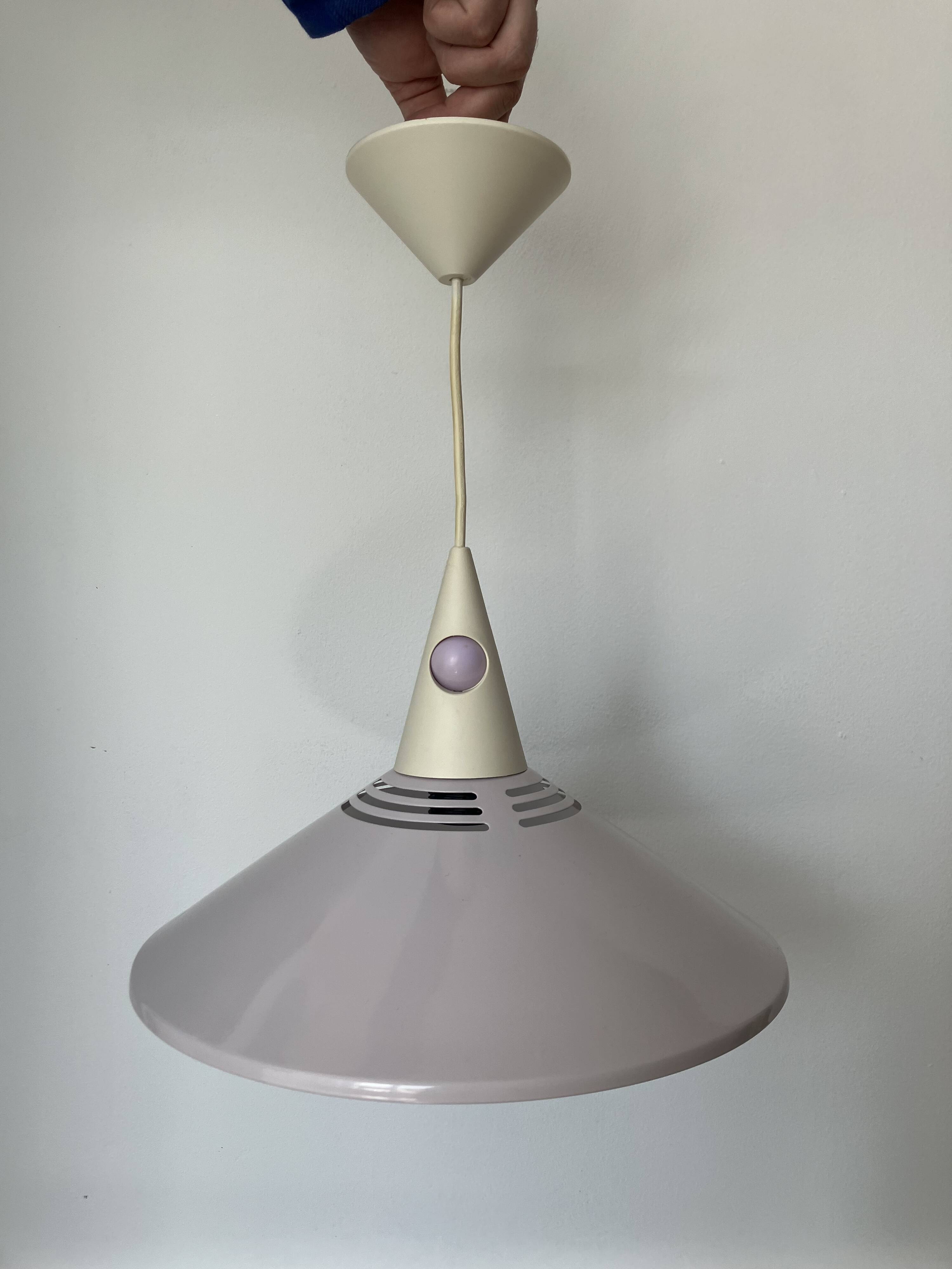 Brilliant lilac postmodern pendant light