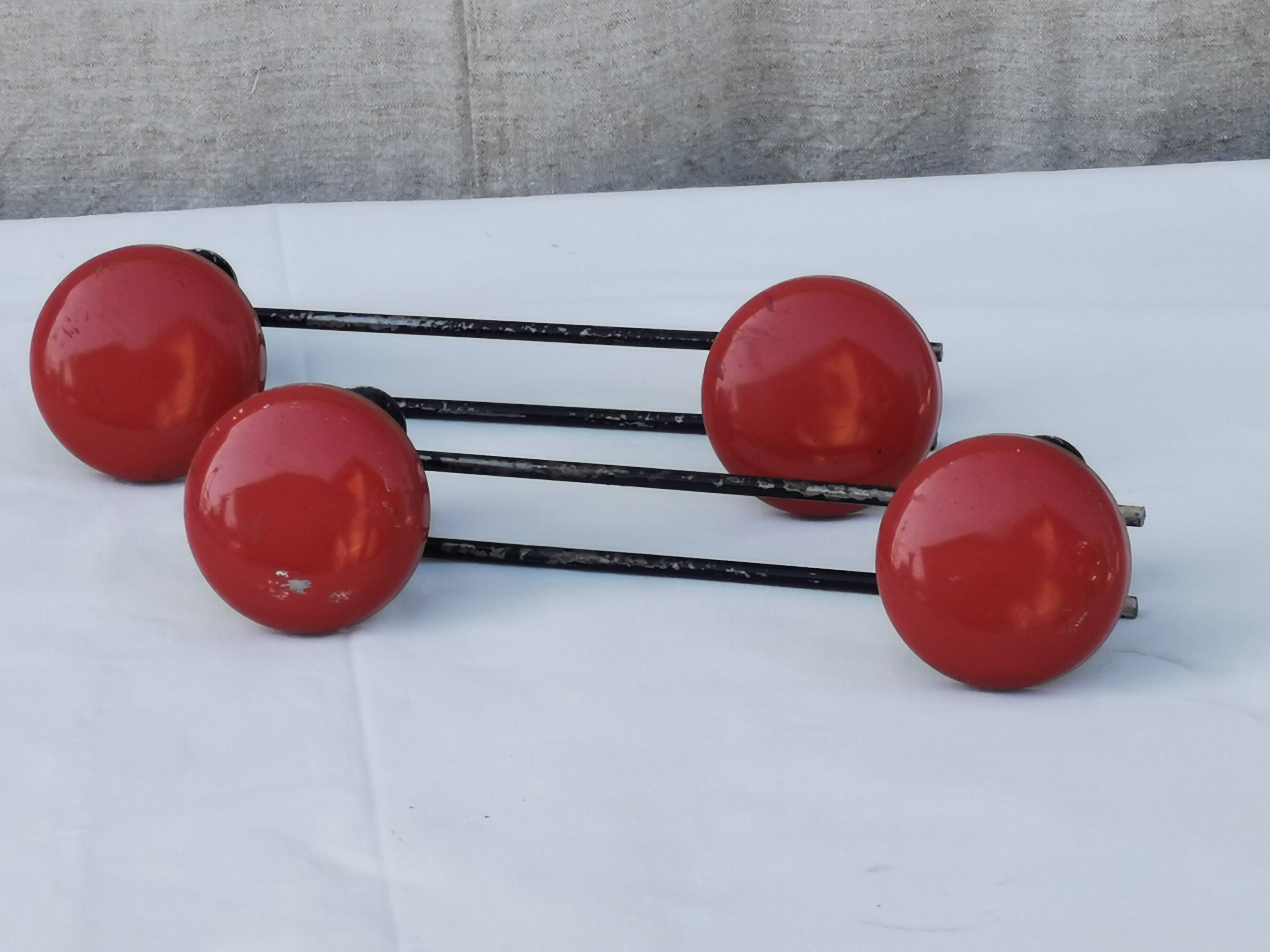 Pair of vintage coat racks