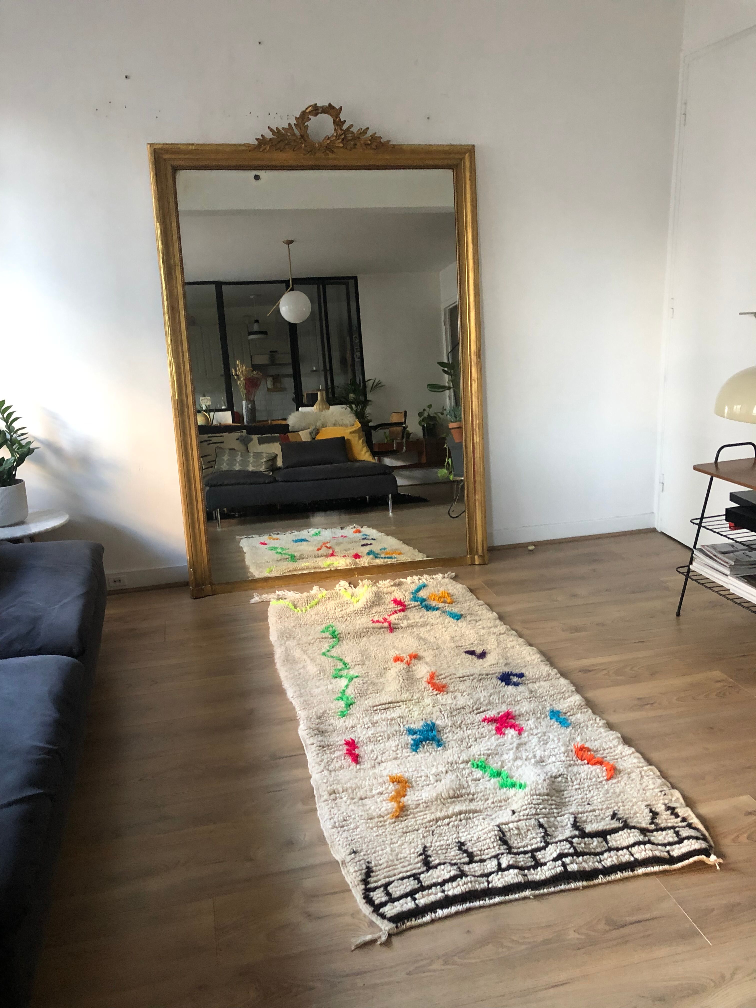 Killim wool berber carpet 150x60cm