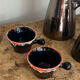 Pitchers and cups, iridescent ceramic, Vallauris