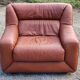 Paire de fauteuils et canapé De Sede en cuir cognac des années 70/80