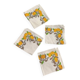 Serviettes de table citrons rétro