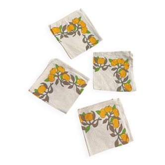 Retro lemon napkins