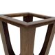 Brutalist design umbrella stand holder 60's wood