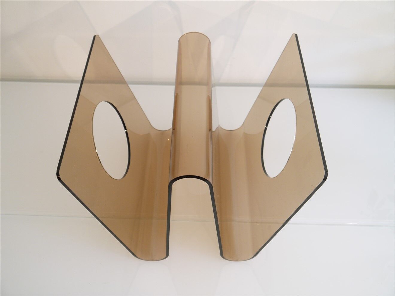 Vintage plexiglass plexiglass magazine holder bobois 1970