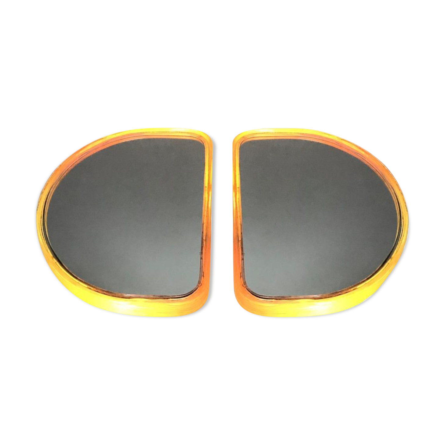 Paire de miroirs muraux lumineux, années 60/70