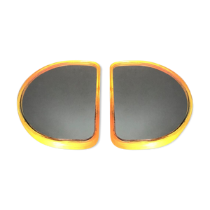 Paire de miroirs muraux lumineux,