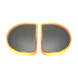 Pair of illuminated wall mirrors, 60s/70s