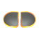 Pair of illuminated wall mirrors, 60s/70s