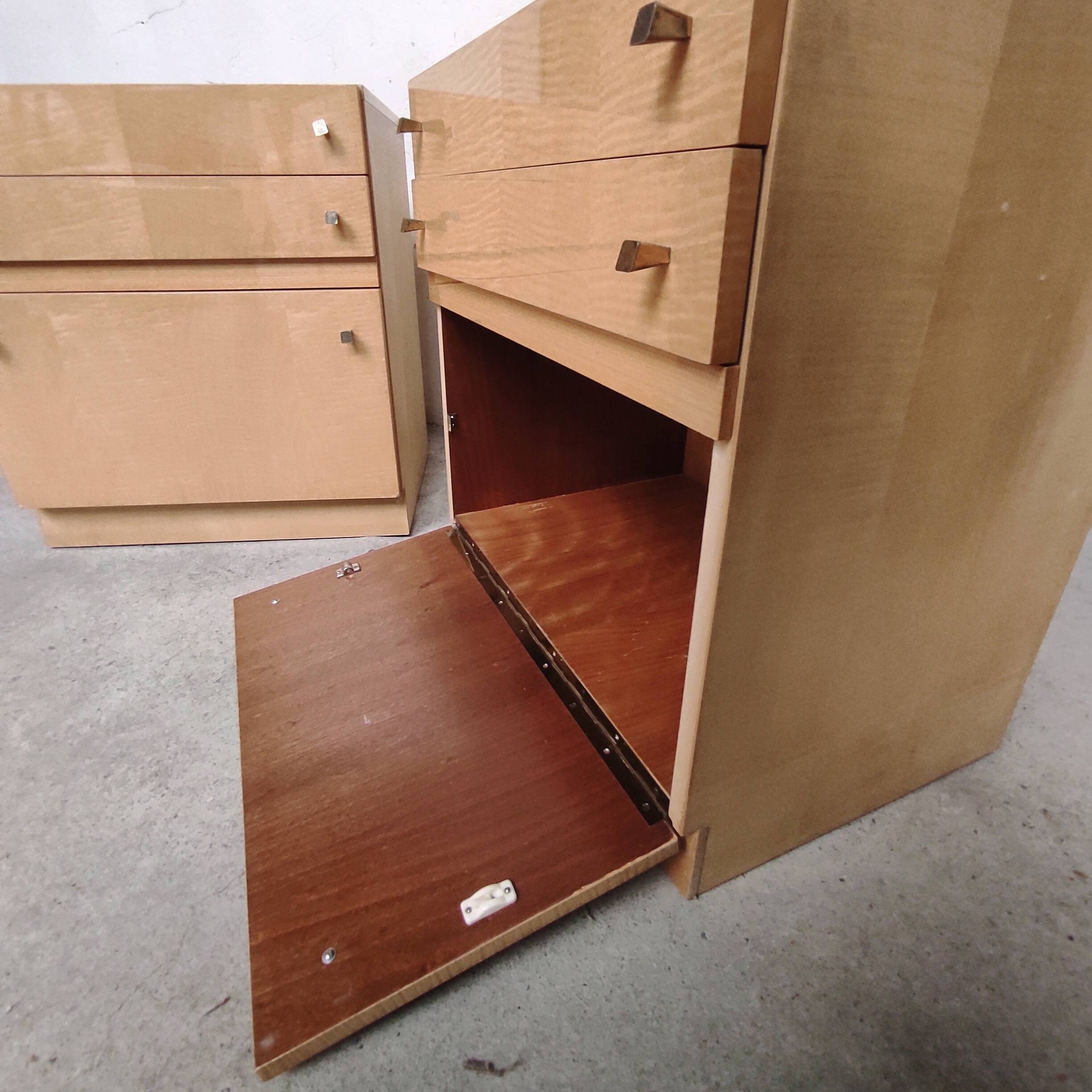 Pair of blond furniture, 1960