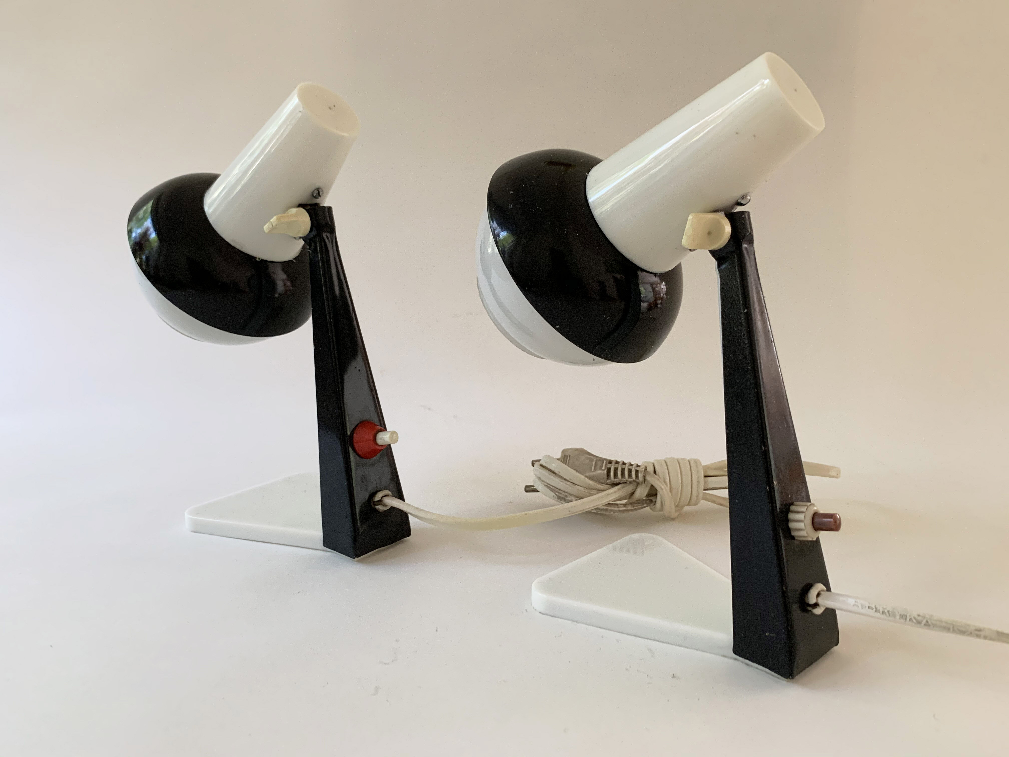 Pair of bedside 'Penguin' lamps by Zaos, Poland, 1960s