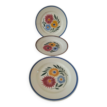 Trio d'assiettes hbcm