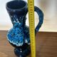 Fat Lava Ceramic Soliflore Vase Vallauris Blue H 31 cm