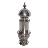 Moulin poivrière en métal argenté style classique années 1950