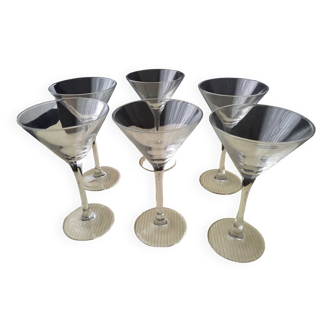 6 luminarc cocktail glasses