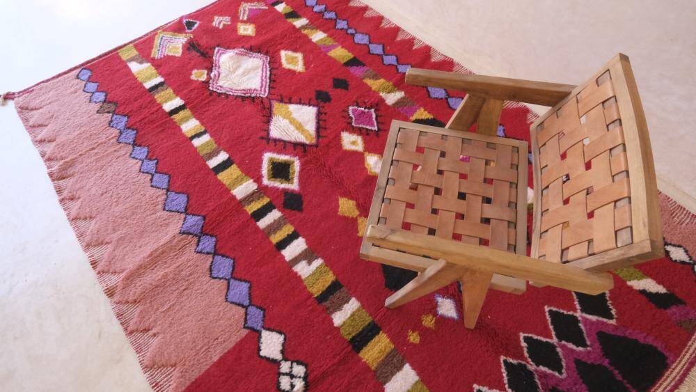 Tapis Rouge Marocain - 302 x 202 cm