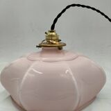 Pink opaline pendant light