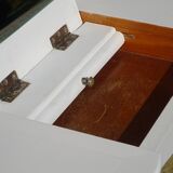 Small white and grey wooden dressing table